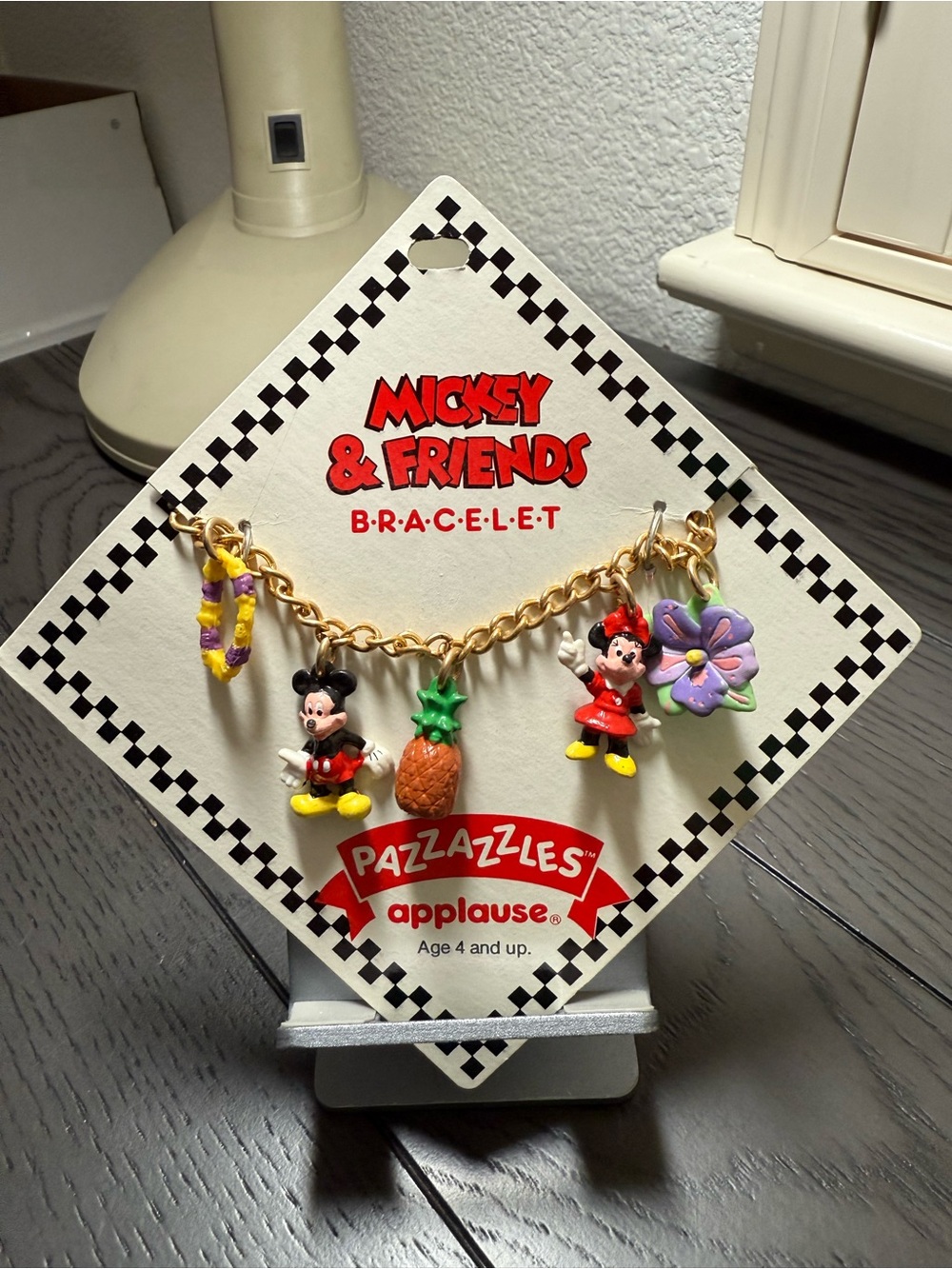 Disney Mickey & Friends Charm Bracelet with Pineapple & Flower Hawaii